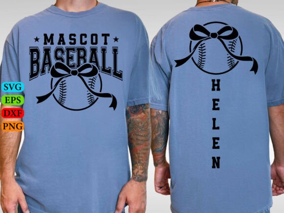 Baseball Team SVG Template for T-Shirt Designs & Graphics