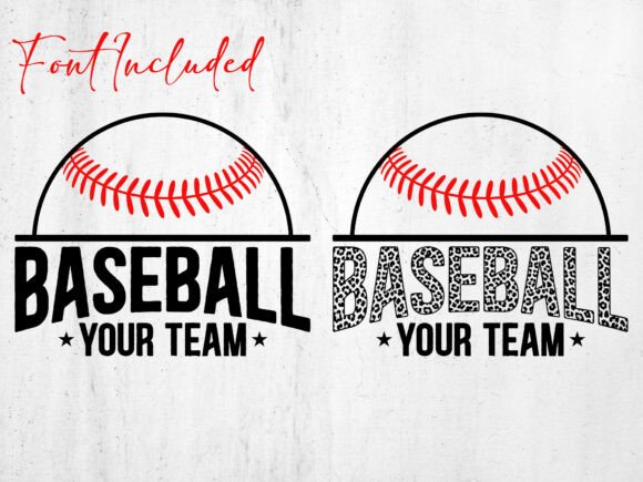 Baseball Team SVG Template, Sports