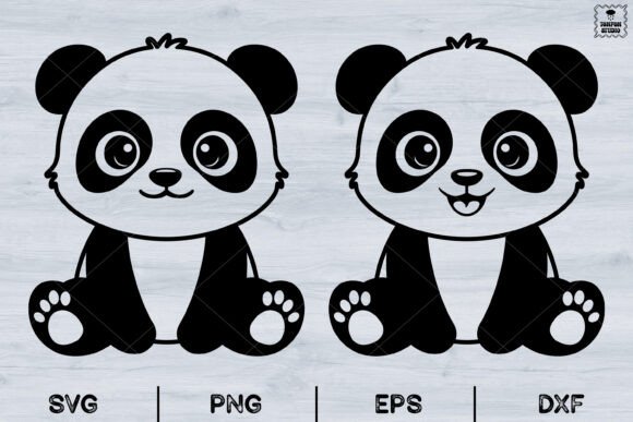 Cute Baby Panda SVG: Playful Graphics & Illustrations