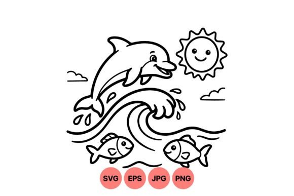 Cute Ocean Animal Clipart Pack: Graphics & Illustrations