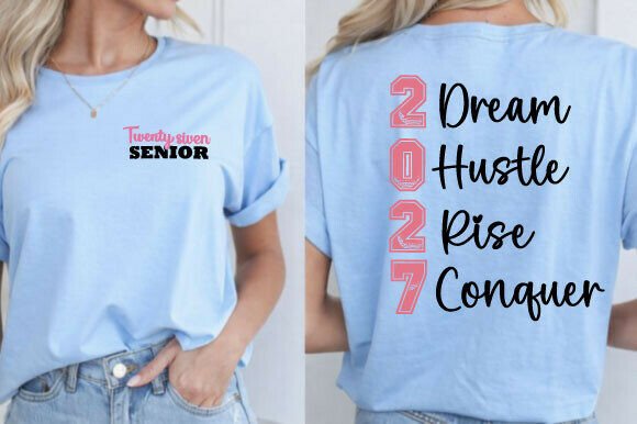 Dream Hustle Rise Conquer SVG: T-Shirt Designs & Graphics