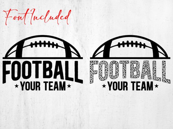 Football Team SVG Template, Team Logo