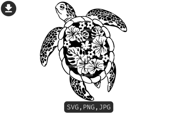 Turtle Animal Ocean Svg: Graphics & Illustrations for Creative Sellers