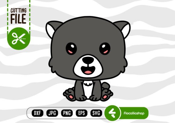 Woodland Animal Silhouettes - Bear SVG Graphics Freebies